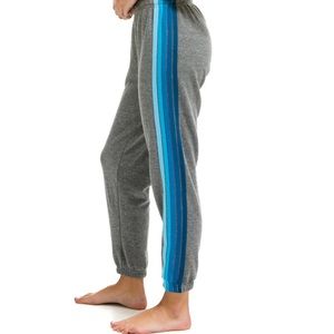 AVIATOR NATION HEATHER GREY-BLUE STRIPES